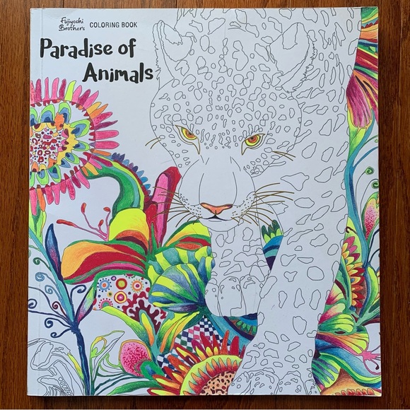 Adult Coloring Book Paradise of Animals (Tropical) - Picture 1 of 3